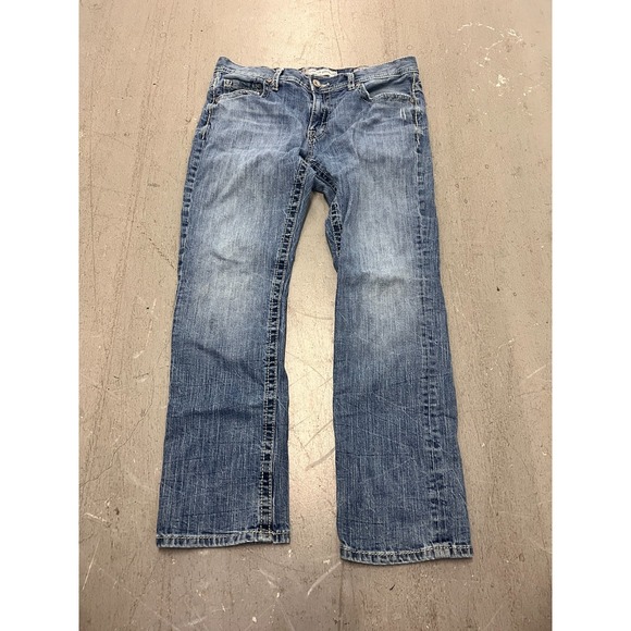 Buckle Other - Buckle BKE Denim Straight Carter Jeans Men's Blue Denim Stretch Zip Fly - 34S